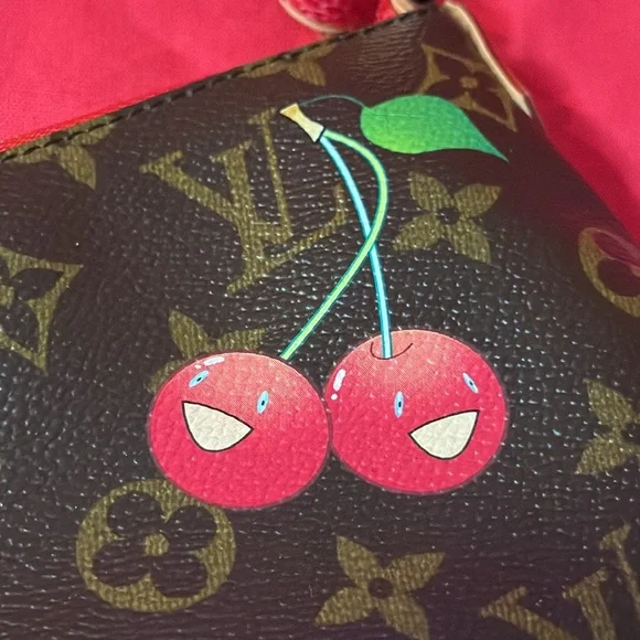 Louis Vuitton x Takashi Murakami Lizard Monogram Cerises Pochette cherry 🍒 bag - Picture 4 of 16